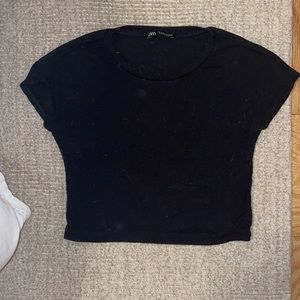 Black Zara Crop Top